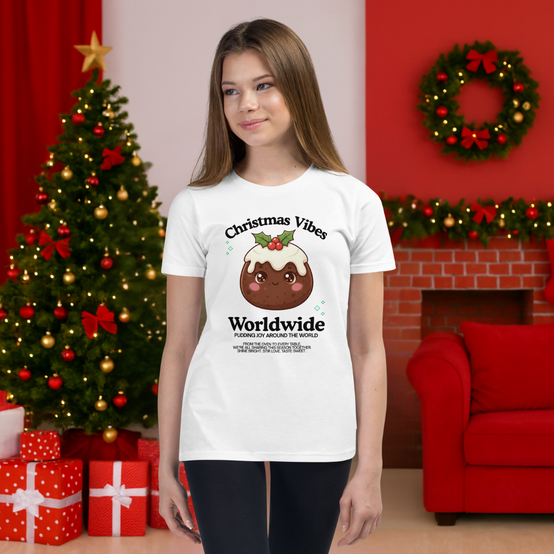 Christmas Vibes Worldwide... | Youth Short Sleeve T-Shirt