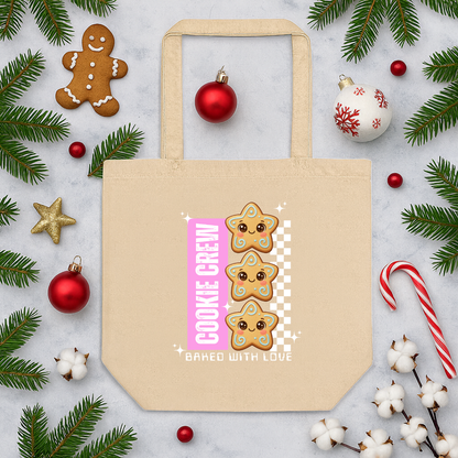 &quot;Cookie Crew, Baked With Love&quot;- Pink | Eco Tote Bag