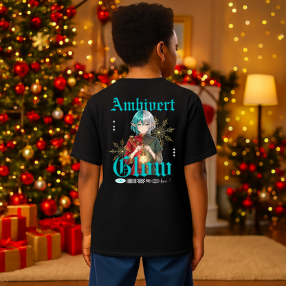 &quot;Ambivert Glow&quot;- White | Youth T-Shirt