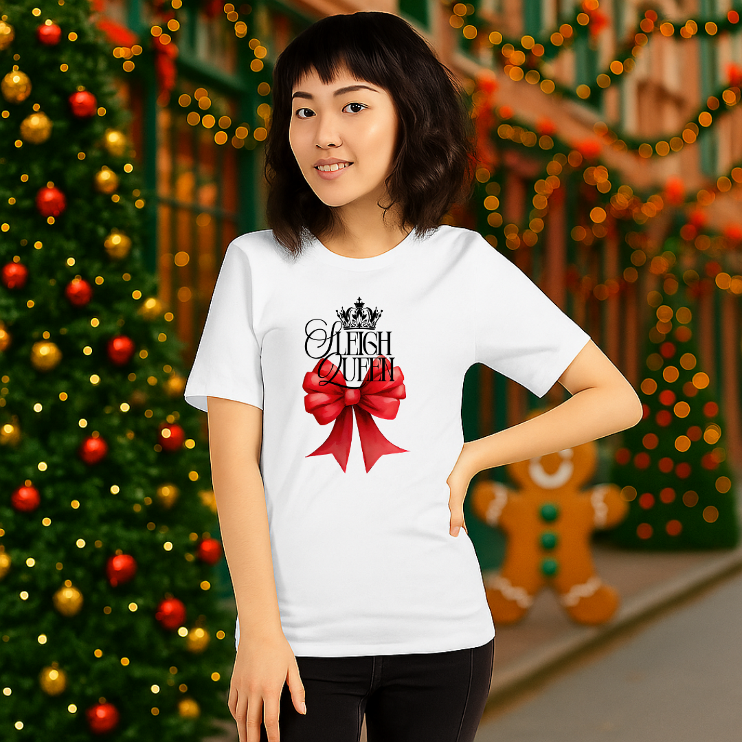 "Sleigh Queen"- Black | Adults t-shirt