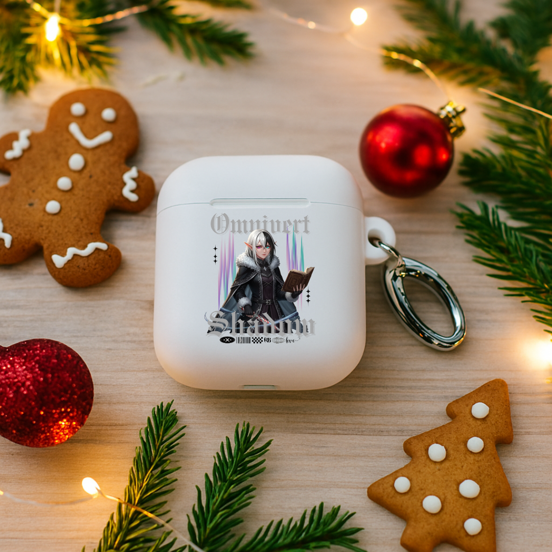 "Omnivert Shadow"- Black | Rubber Case for AirPods® | – RB Designa Co