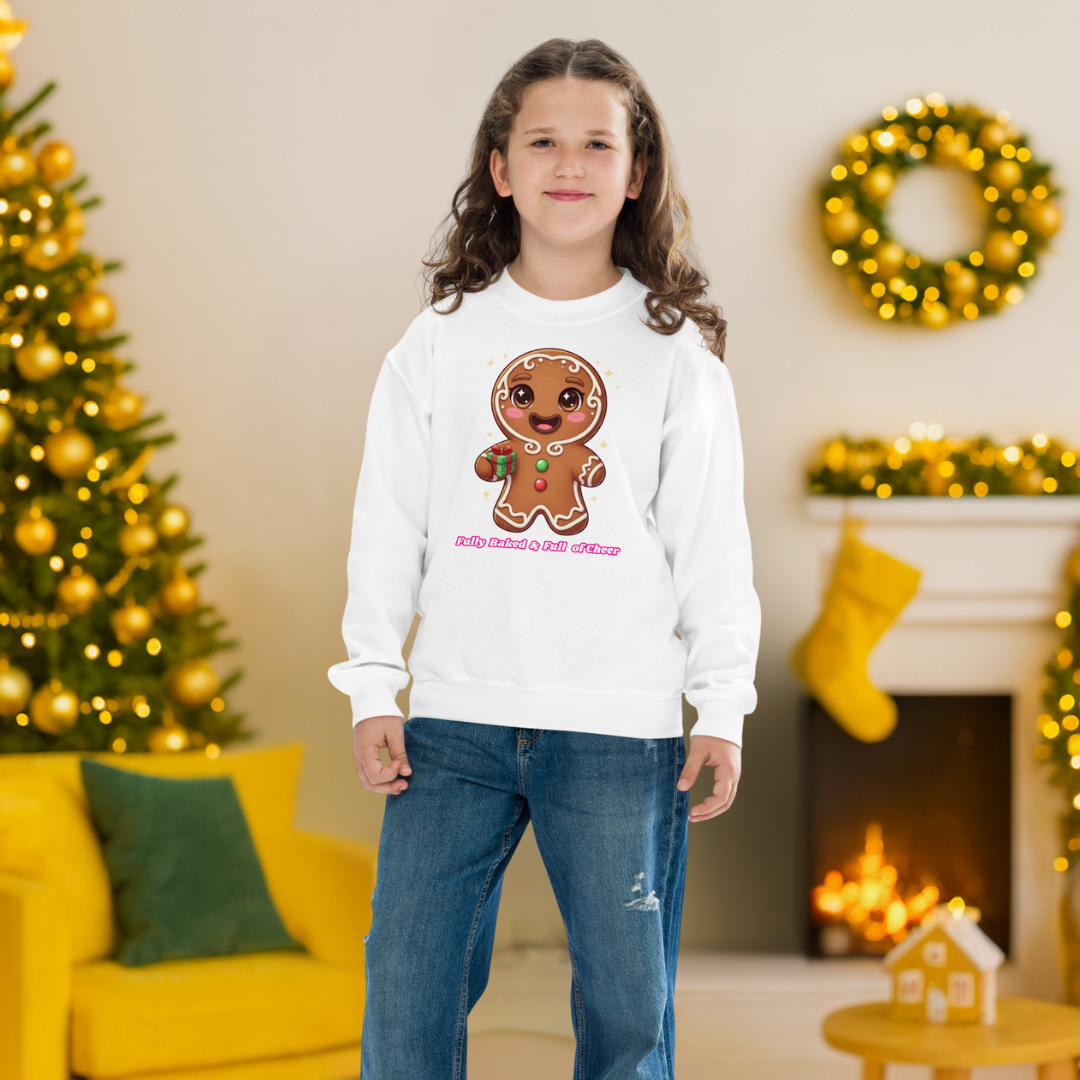 "Fully Baked and Full of Cheer" | Youth Sweatshirt