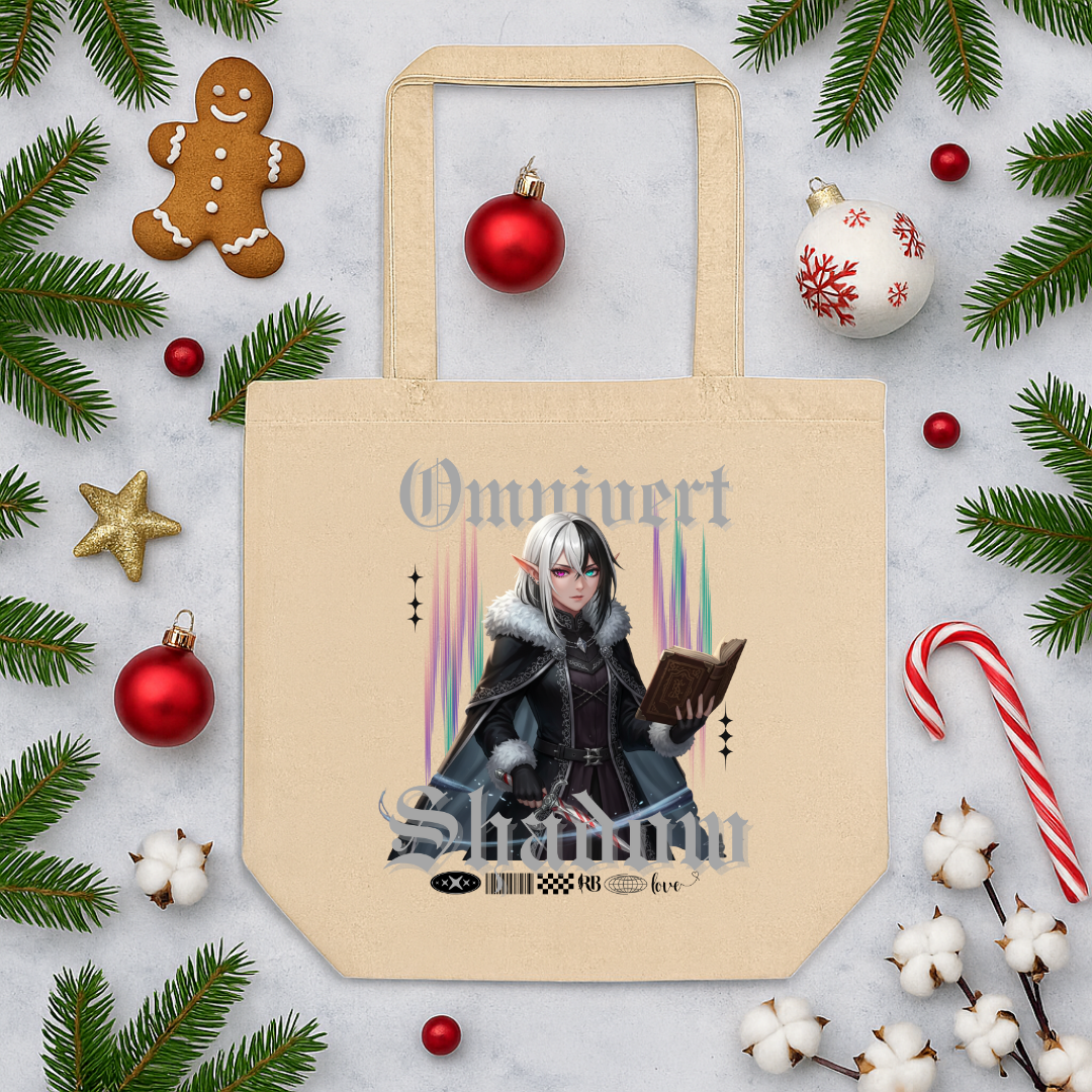 "Omnivert Shadow"- Black | Eco Tote Bag