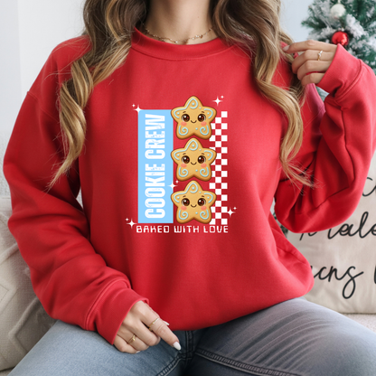 &quot;Cookie Crew, Baked With Love&quot;- Blue | Youth Hoodie