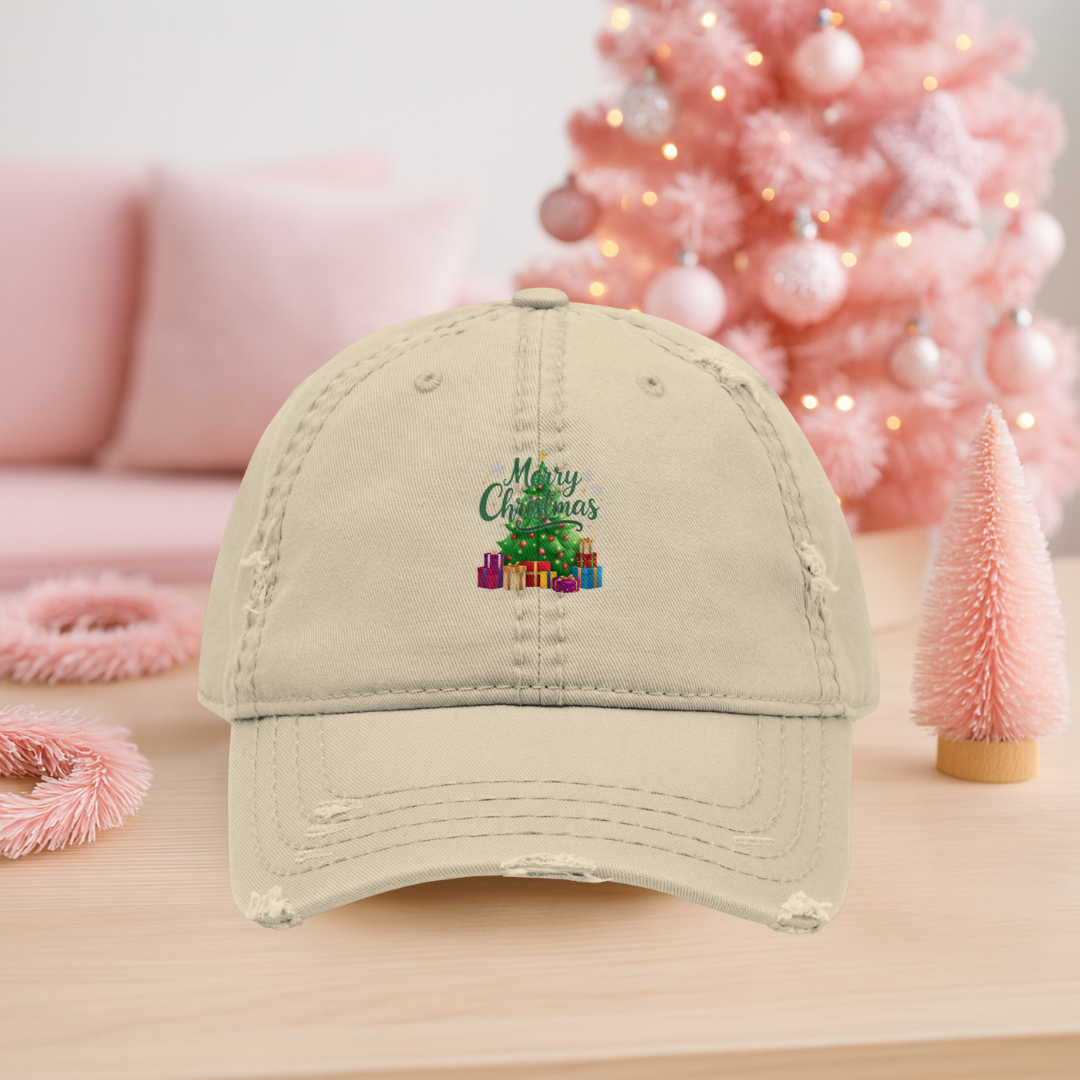 Merry Christmas Green | Teen Cap