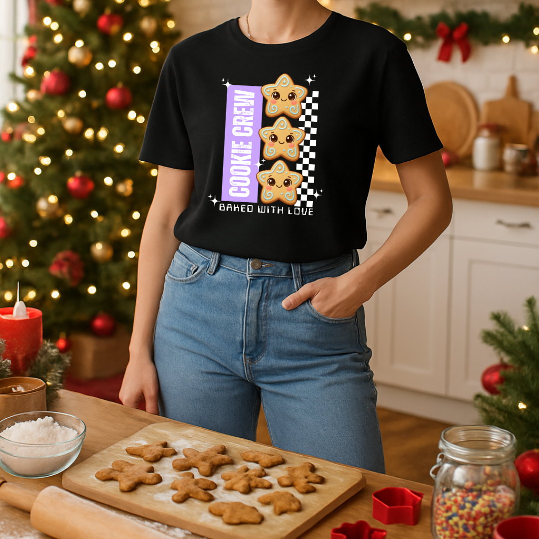 &quot;Cookie Crew, Baked With Love&quot;- Purple | Adults T-Shirt | – RB Designa Co