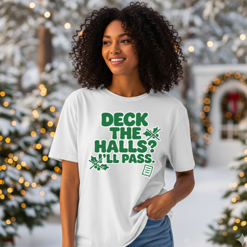Deck The Halls Humbag Oversized T-shirt