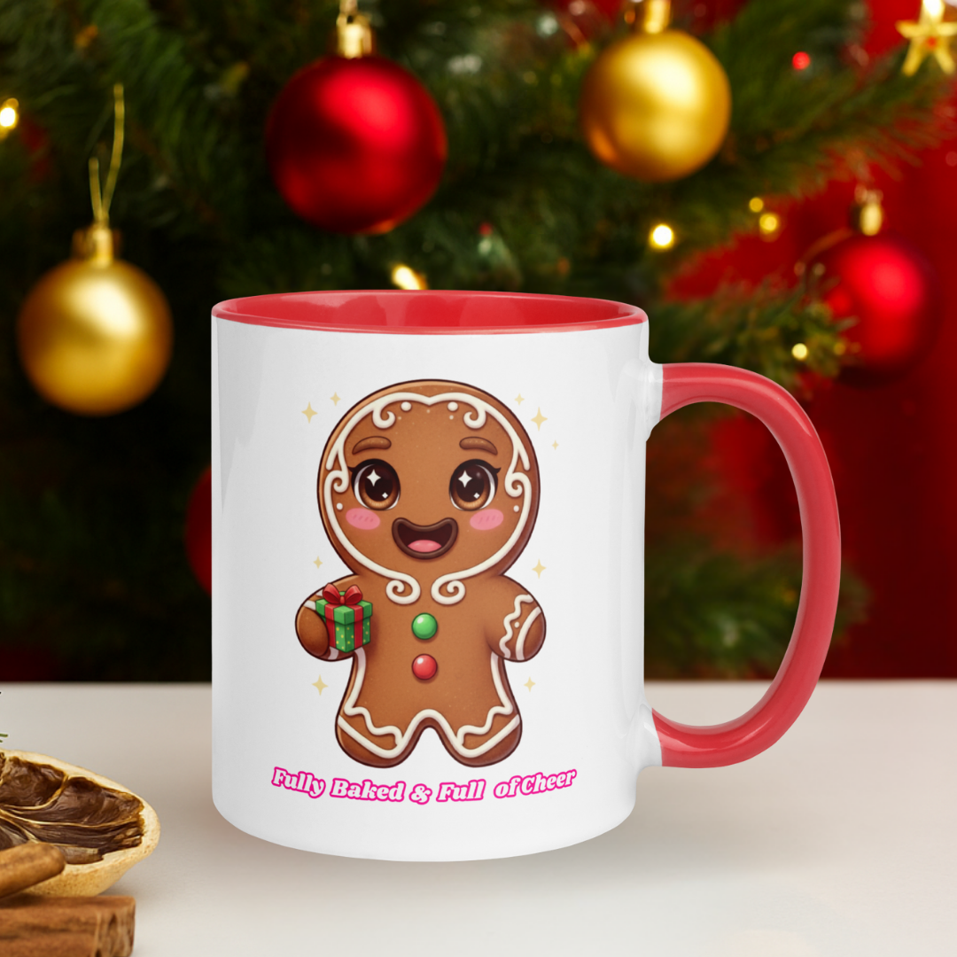 "Fully Baked and Full of Cheer" | Mug