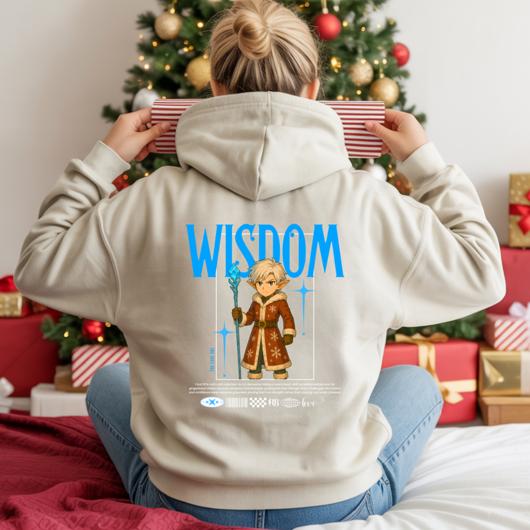 &quot;Wisdom&quot;- White | Youth Hoodie