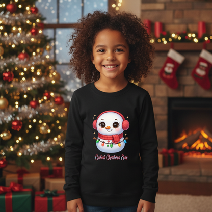 Chibi Snowman Scarf Kids &amp; Babies Sweatshirt