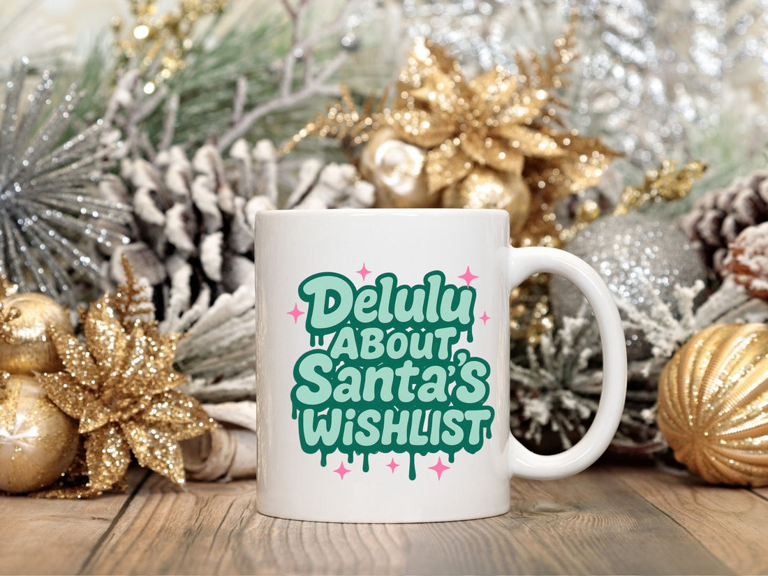 Delulu All Green Teen White Mug