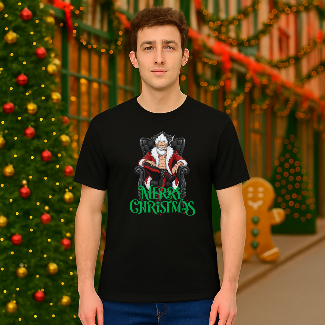 "Merry Christmas" Modern Santa | Adults t-shirt