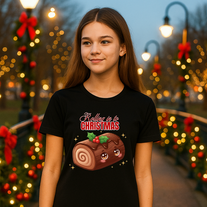 &quot;Rolling in to Christmas&quot;- Black | Youth Short Sleeve T-Shirt | – RB Designa Co