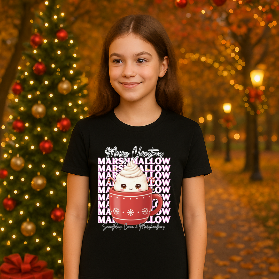 &quot;Marshmallow, Merry Christmas...&quot; | Youth Short Sleeve T-Shirt | – RB Designa Co