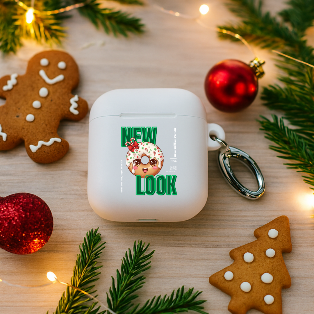 &quot;New Look...&quot;- White | Rubber Case for AirPods