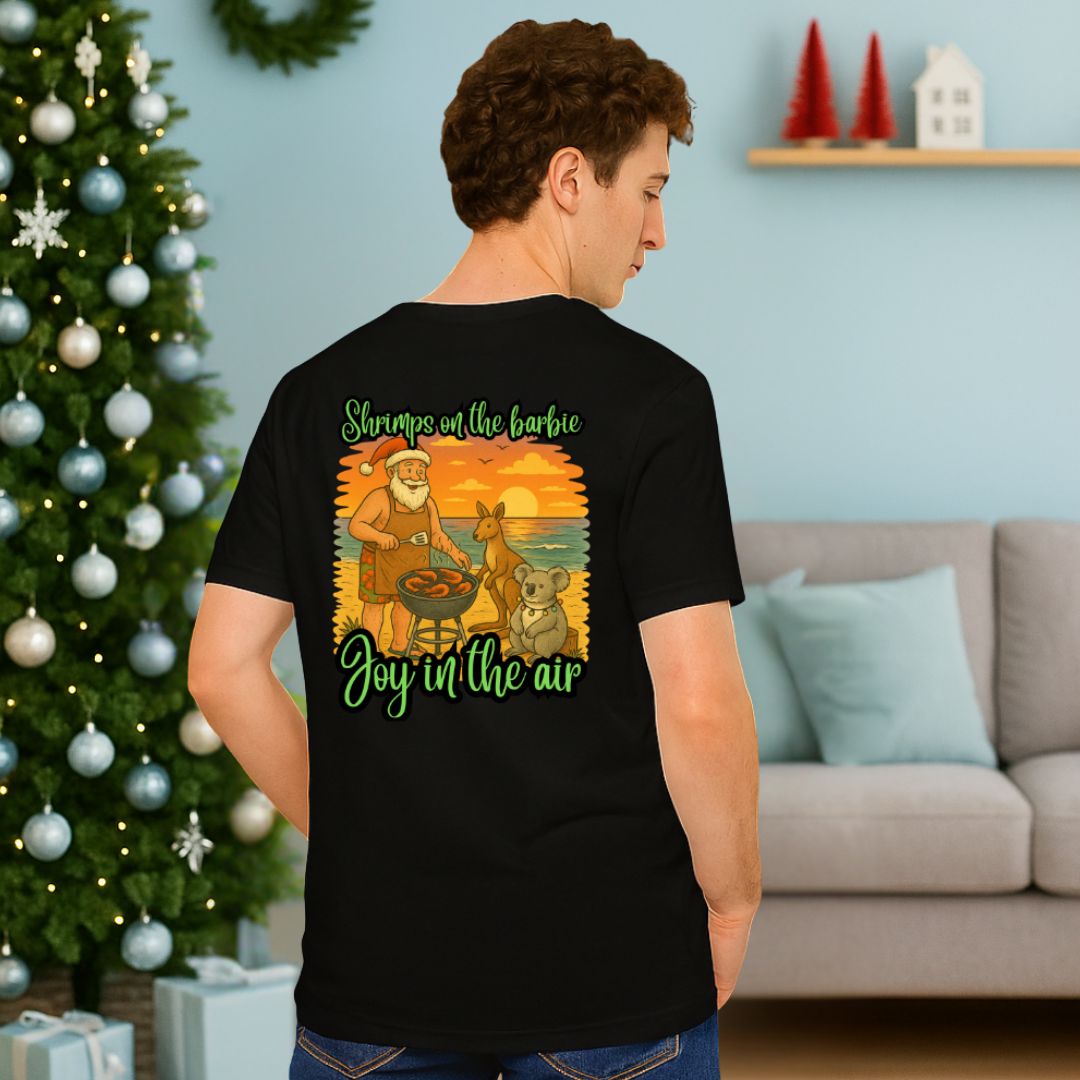 "Shrimps on the Barbie, Joy in the Air" | Adults t-shirt