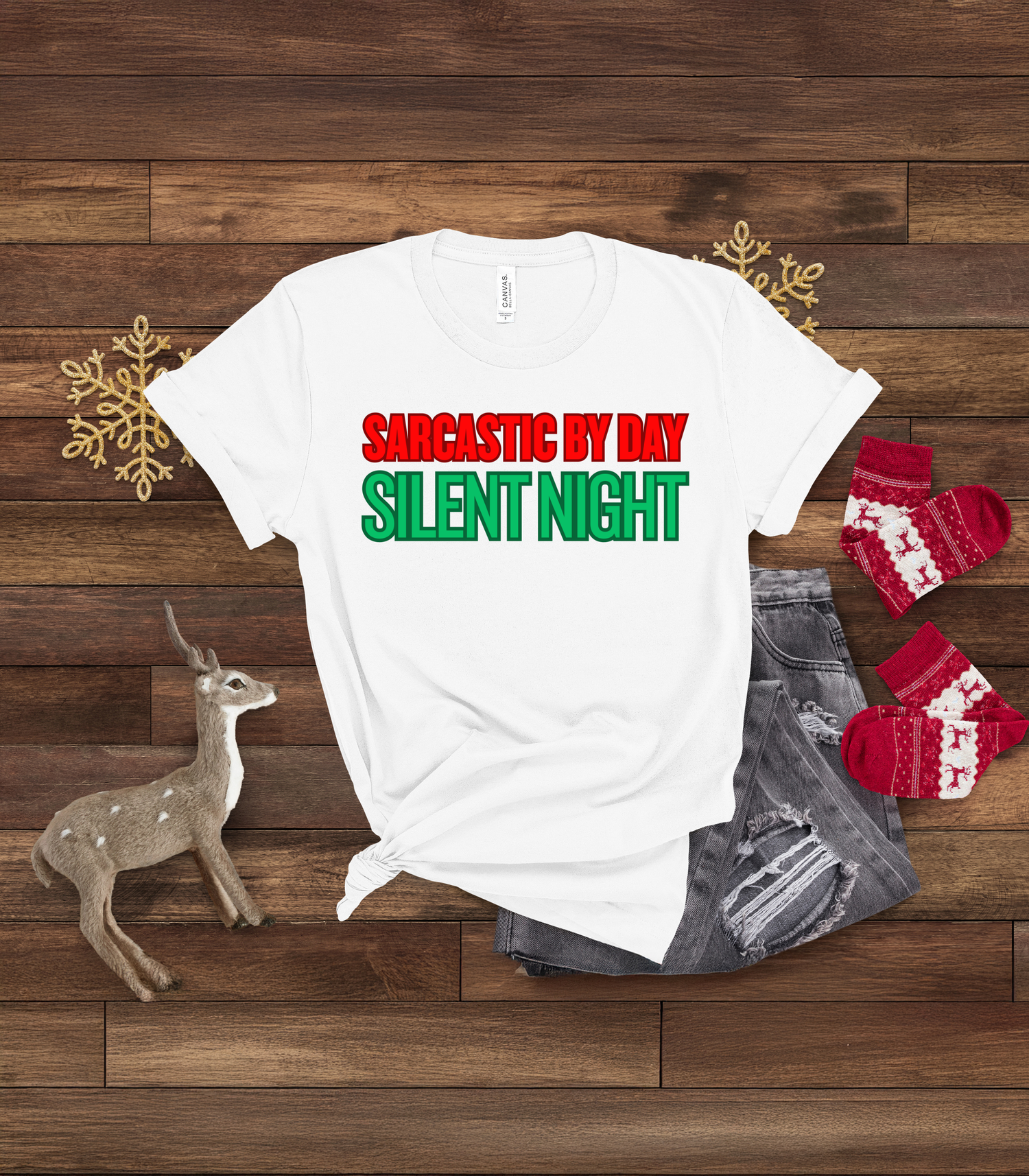 Sarcastic Silent Night Humbag T-shirt