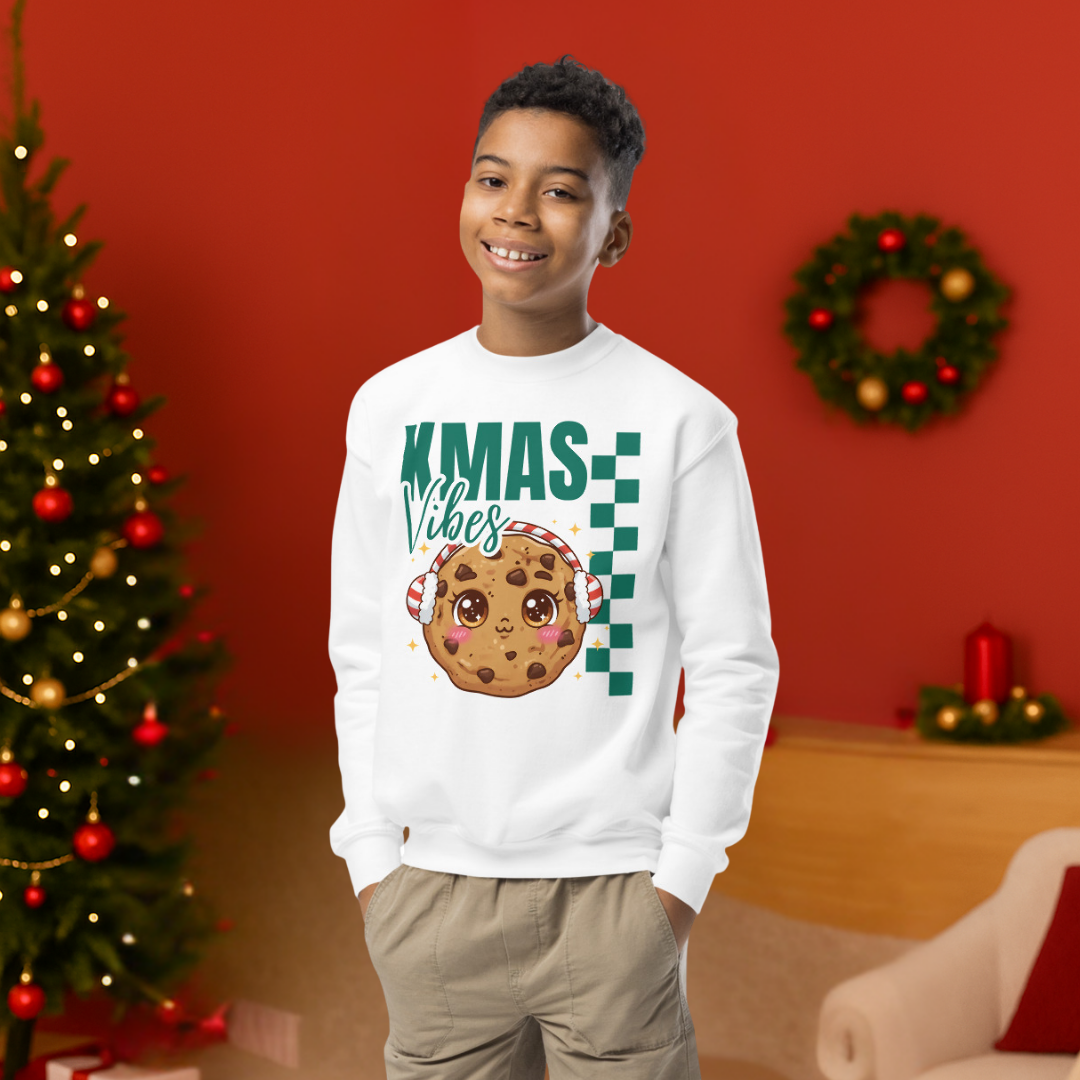 &quot;Xmas Vibes&quot; | Youth Sweatshirt