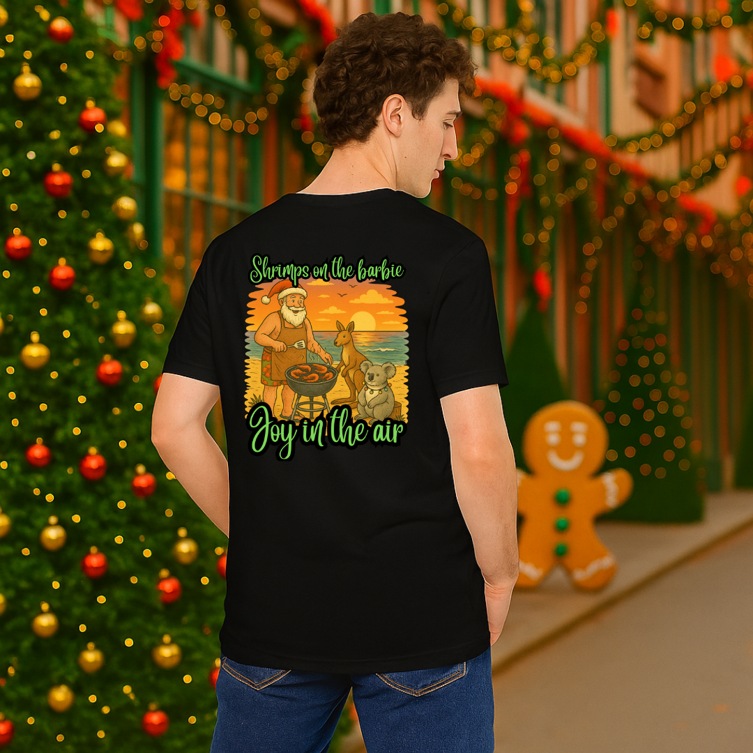 "Shrimps on the Barbie, Joy in the Air" | Adults t-shirt