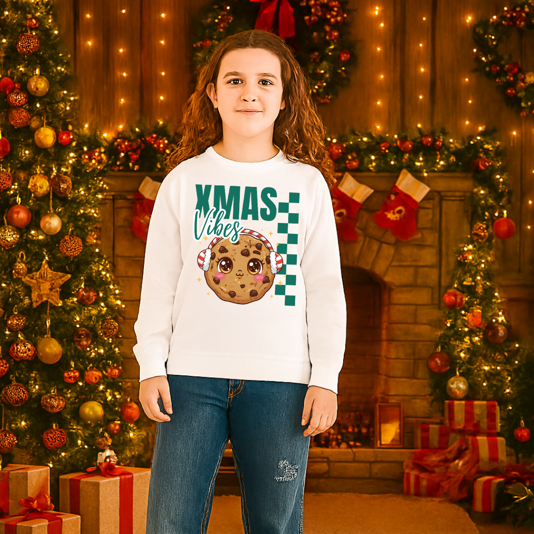&quot;Xmas Vibes&quot; | Youth Sweatshirt