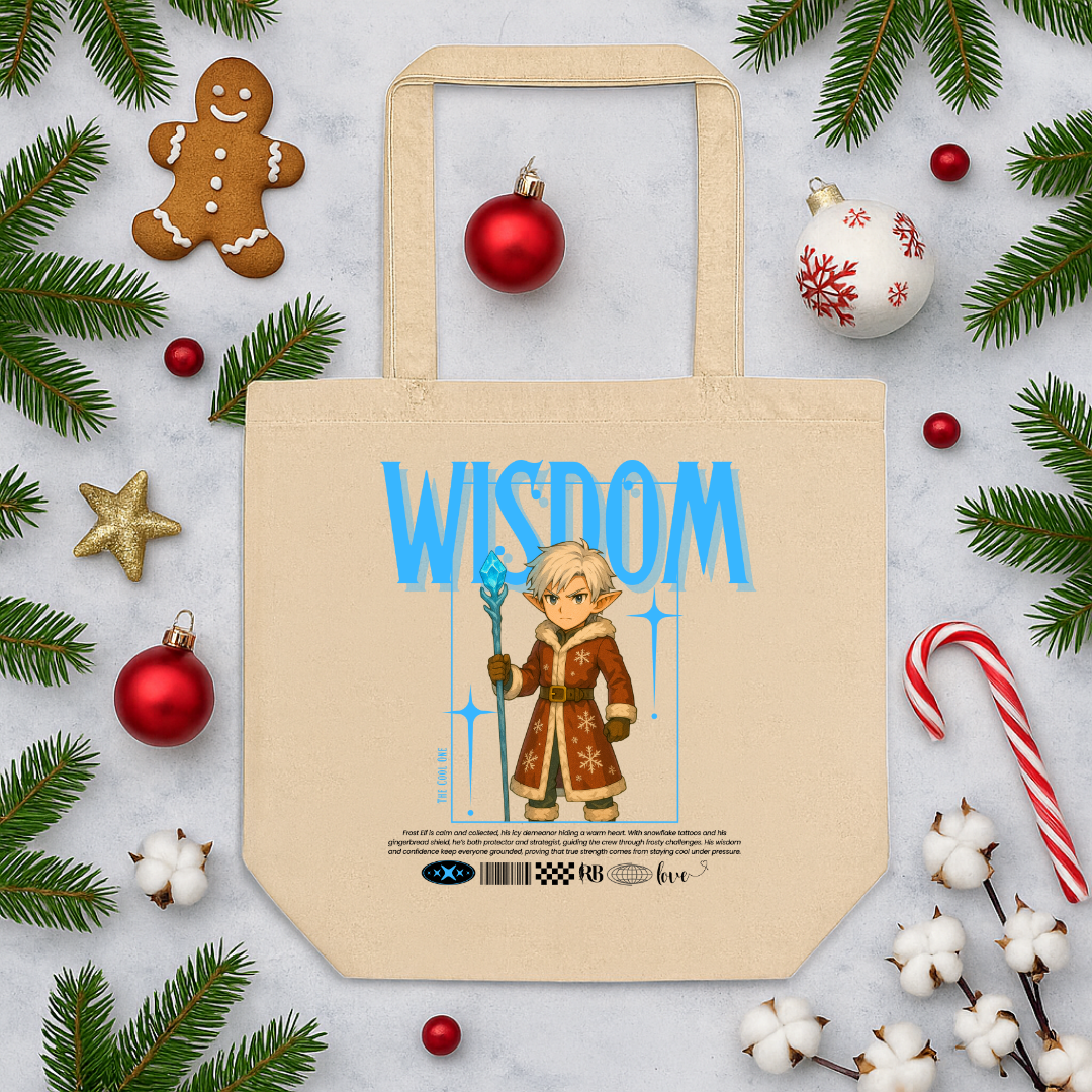 &quot;Wisdom&quot;- Black | Eco Tote Bag