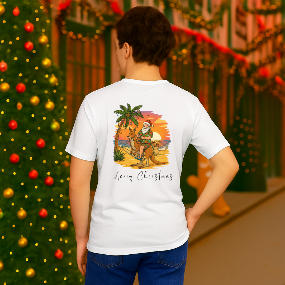 &quot;Merry Christmas&quot; Santa on Summer | Adults t-shirt