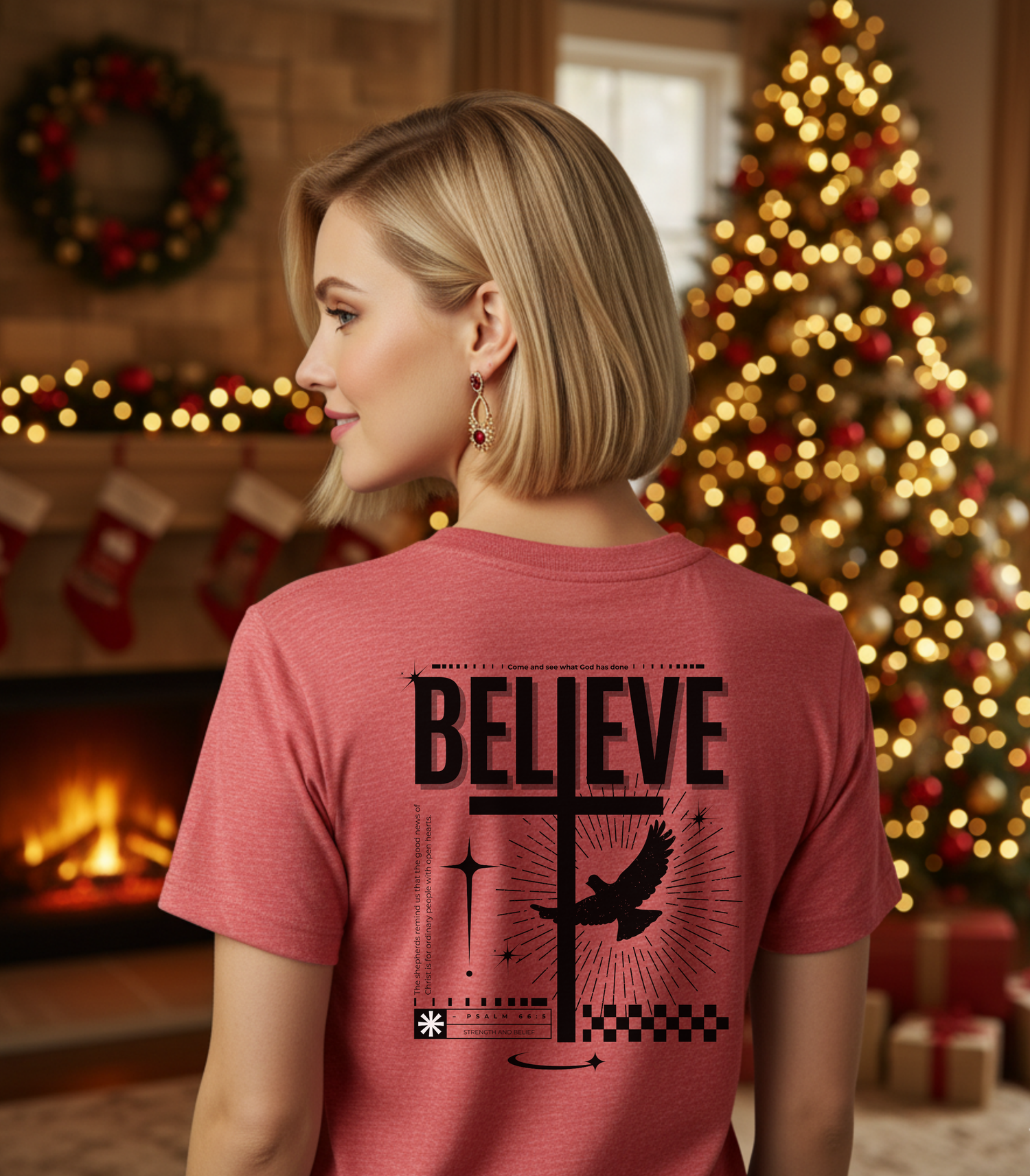 Believe Back Light Biblical T-shirt