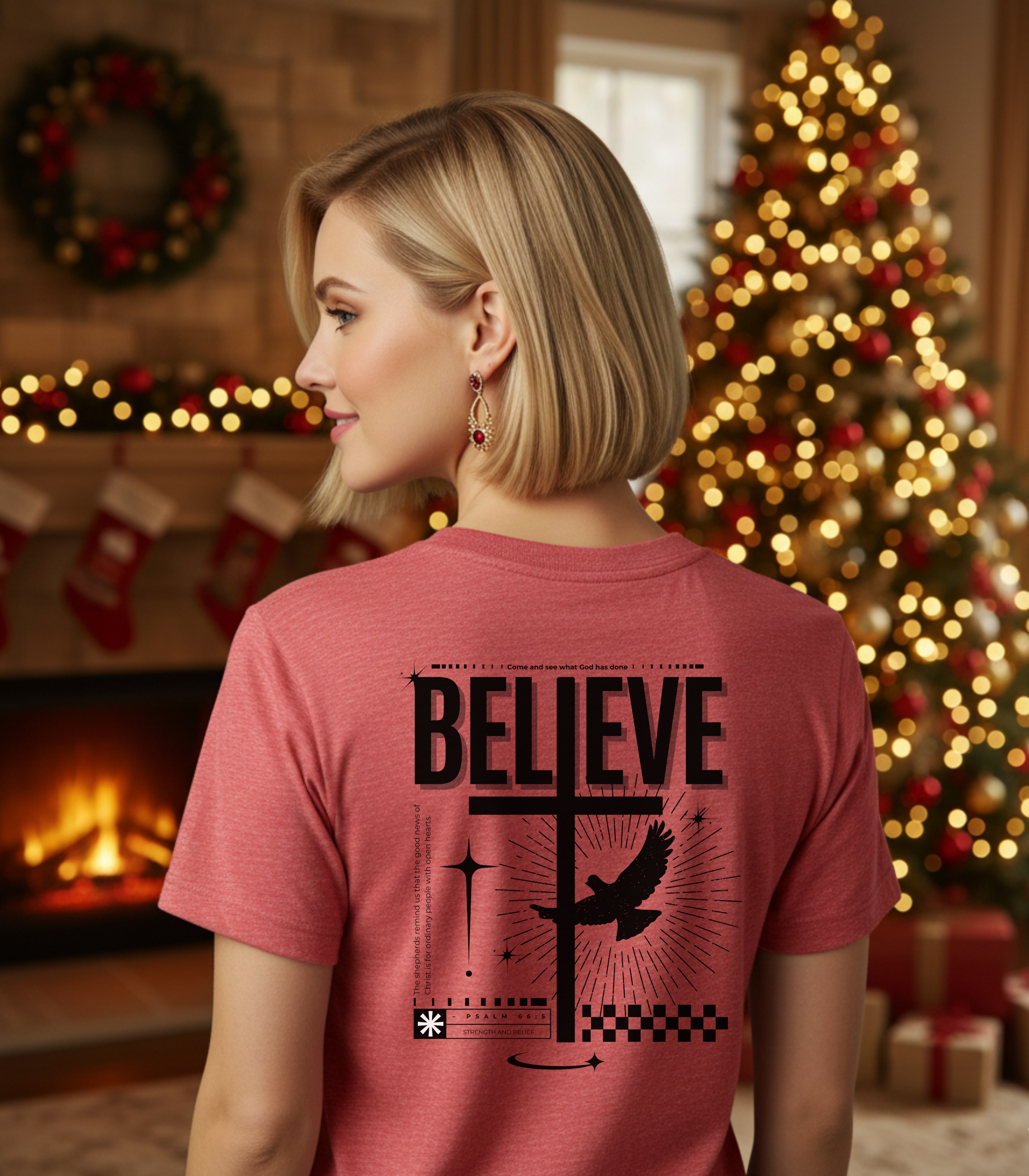 Believe Back Light Biblical T-shirt