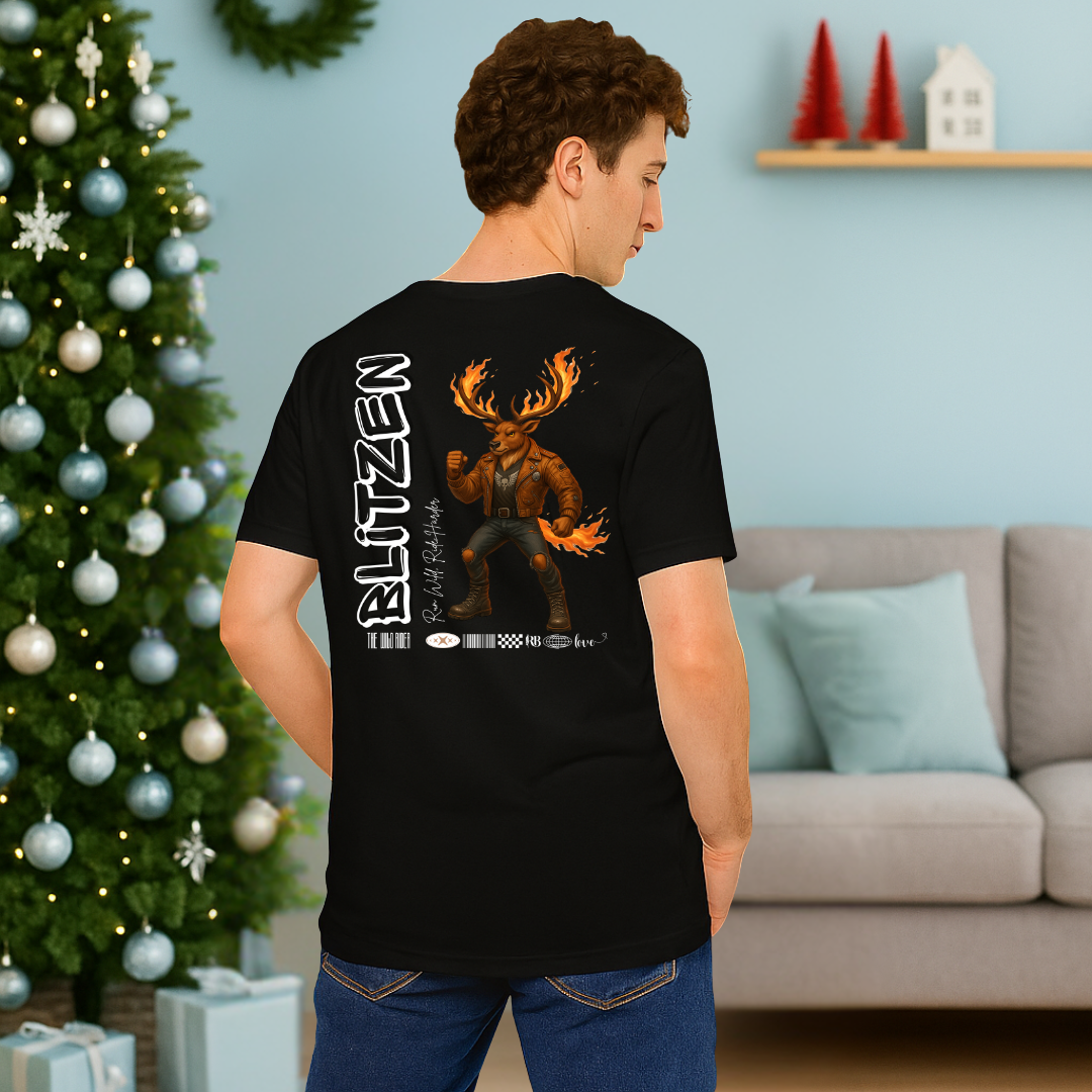 "Blitzen"- White | Adults t-shirt