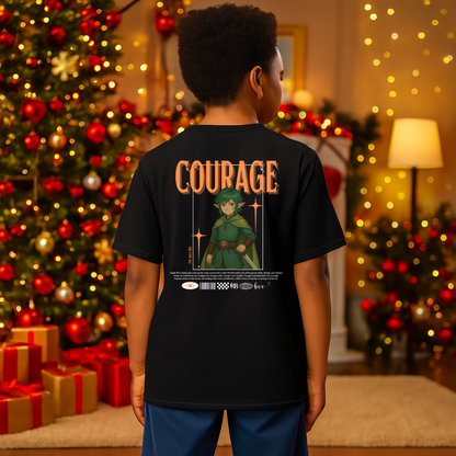 &quot;Courage&quot;- White | Youth T-Shirt