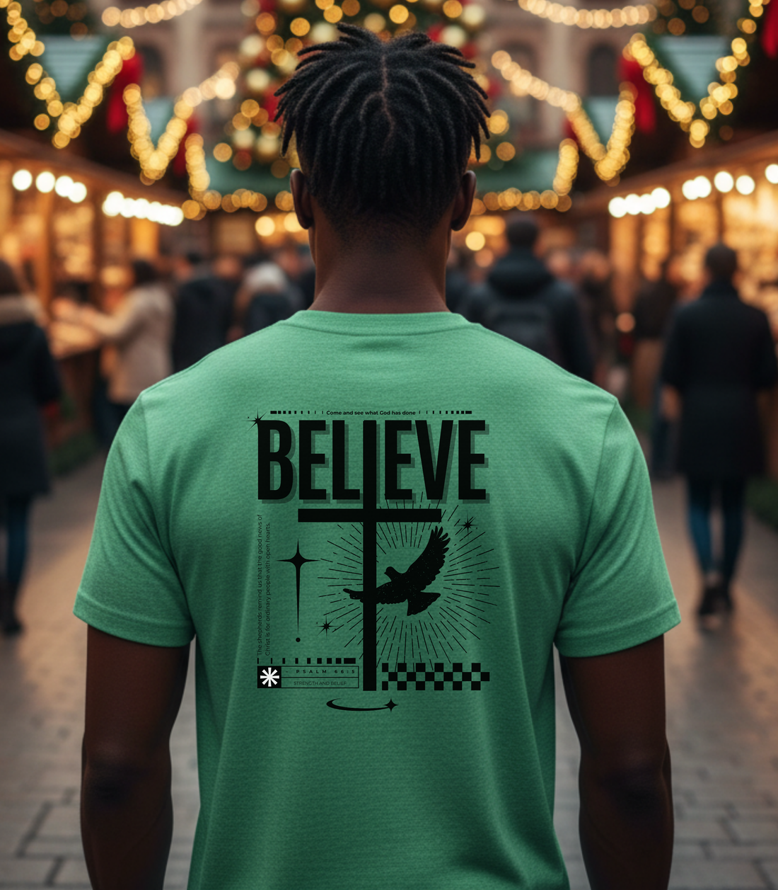 Believe Back Light Biblical T-shirt