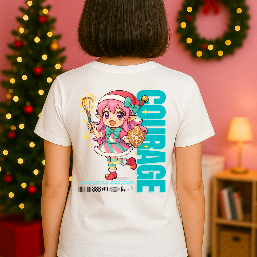 &quot;Courage&quot; | Youth Short Sleeve T-Shirt | Black | – RB Designa Co