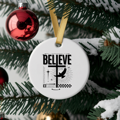 Believe Back Biblical Ornaments