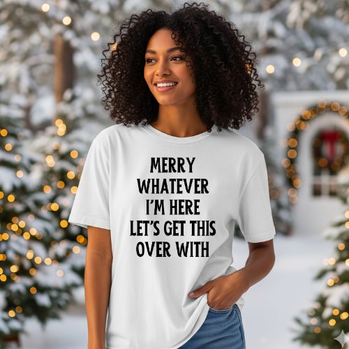 Merry Whatever Light Humbag Oversized T-shirt