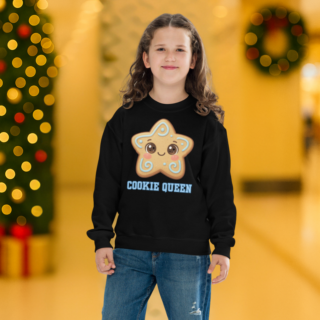&quot;Cookie Queen&quot; |Youth Sweatshirt