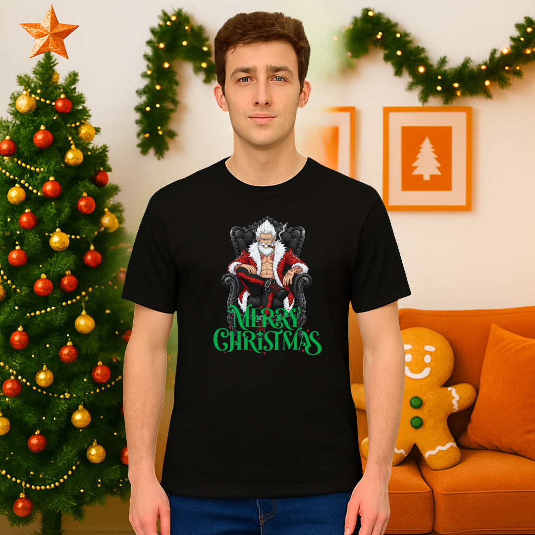 "Merry Christmas" Modern Santa | Adults t-shirt