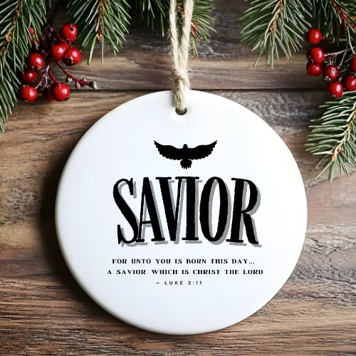 Savior Back Biblical Ornaments