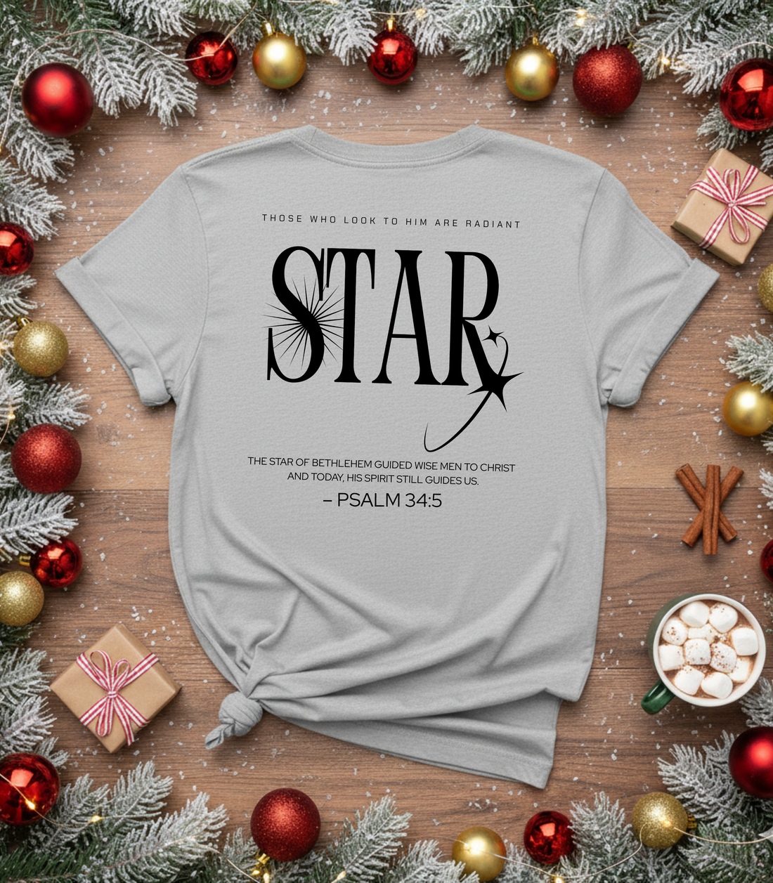 Star Back Light Biblical T-shirt