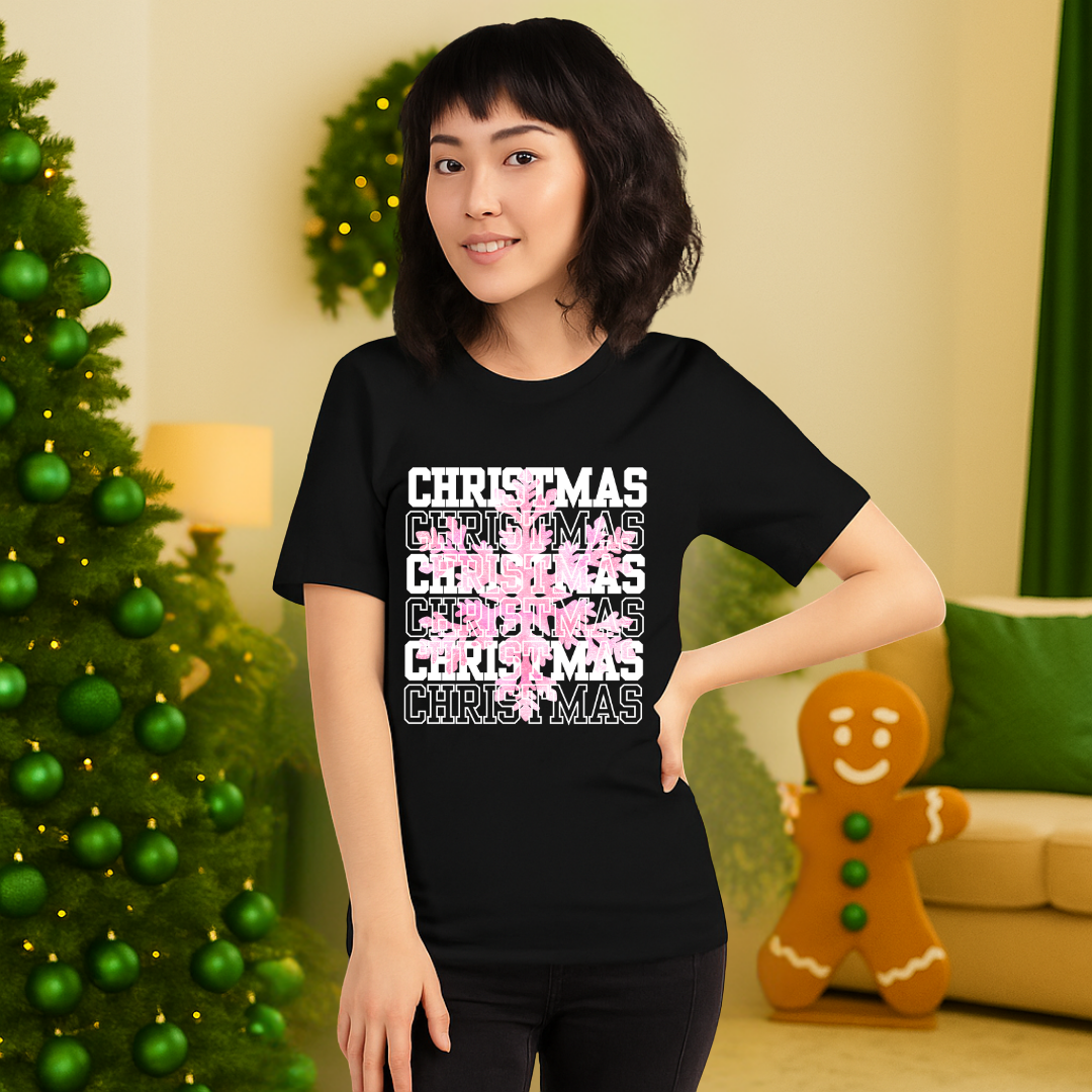"Christmas Snowflake"- White | Adults t-shirt