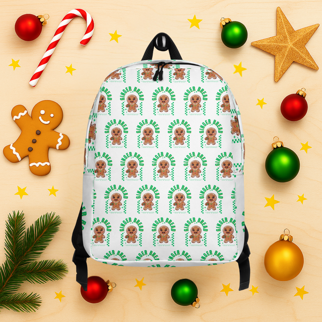 Gingerbread Joy- Green | Backpack