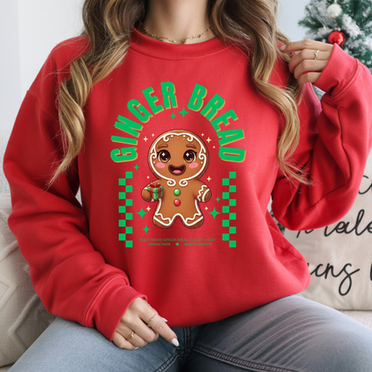 Gingerbread Joy– Green | Youth Hoodie