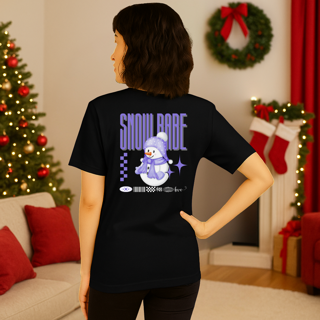 "Snow Babe"- White | Adults t-shirt