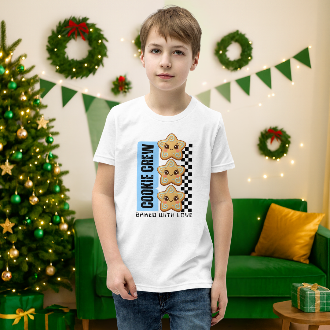 Cookie Crew, Baked With Love | Youth Short Sleeve T-Shirt