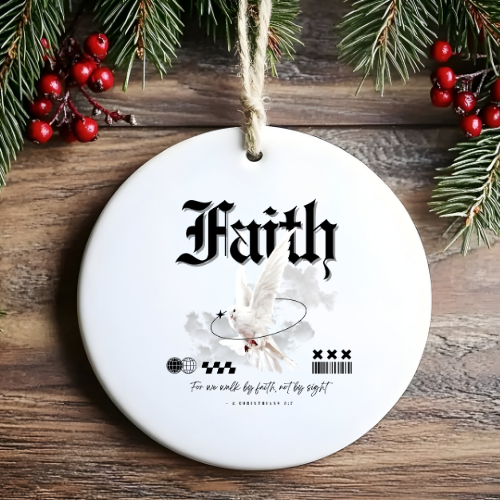Faith Back Biblical Ornaments