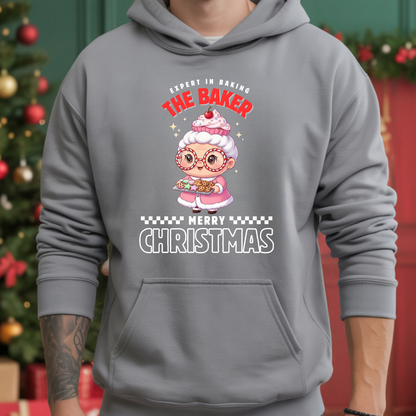 Expert in Baking: The Grandma Baker- White and Red | Youth Hoodie
