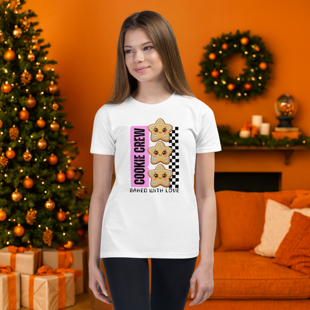 Cookie Crew, Baked With Love | Youth Short Sleeve T-Shirt