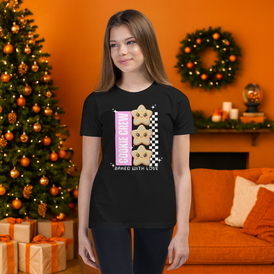 Cookie Crew, Baked With Love | Youth Short Sleeve T-Shirt