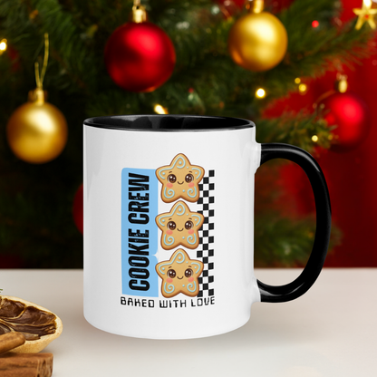 &quot;Cookie Crew, Baked With Love&quot;- Blue in Black | Mug