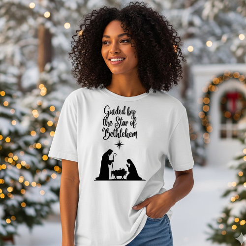 Star Of Bethlehem Biblical Oversized T-shirt