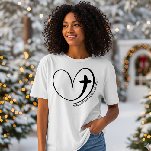 Walk By Faith Biblical Oversized T-shirt